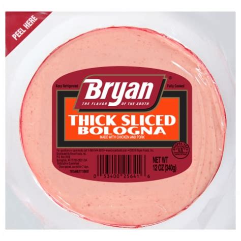 Bryan® Thick Sliced Bologna Lunchmeat, 12 oz - QFC