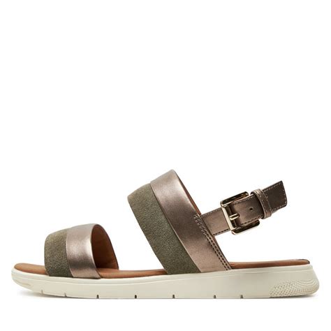 Sandalias Geox D Dandra D Nna Aj C Mf Dk Beige Sage Zapatos Es