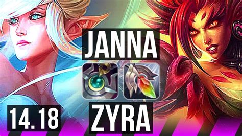 JANNA Jinx Vs ZYRA Jhin SUP 1 1 20 900 Games EUW Master