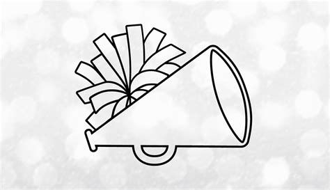 Cheer Megaphone Outline