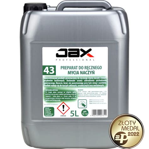 JAX PROFESSIONAL 43 5L PŁYN DO RĘCZNEGO MYCIA NACZYŃ