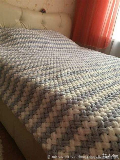 Пледы: из пряжи Alize Puffy Fine Color в интернет-магазине на Ярмарке ...