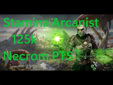 Arcanist 125k DPS PvE Build Elder Scrolls Online Necrom PTS YouTube