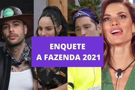 Enquete A Fazenda Gui Aline Victor Ou Dayane Quem Sai