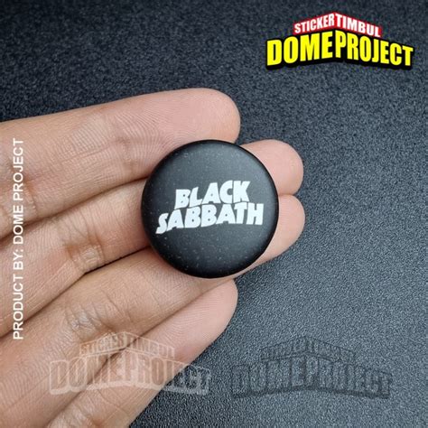 Jual BLACK SABBATH BAND PIN PENITI 25MM BUTTON PIN AKSESORIS TAS