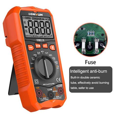 Lomvum Ncv Digital Multimeter Counts Auto Ranging Ac Dc Voltage