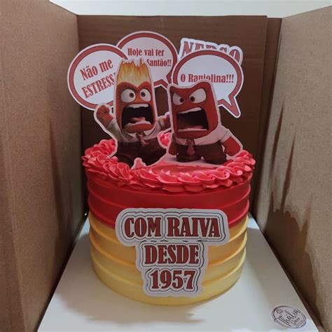 Bolo Engraçado Para Homem - Bolo masculino raivinha divertidamente | Bolos com temas engraçados ...