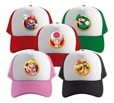 Gorras Trucker Mod Personajes De Mario Bros Env O Gratis