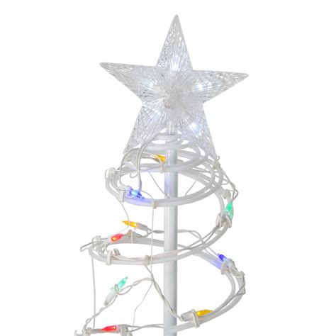 Multi Color Led Lighted Outdoor Spiral Christmas Trees Get