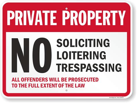 Buy Smartsign K 1151 Al 18x24 Private Property No Soliciting