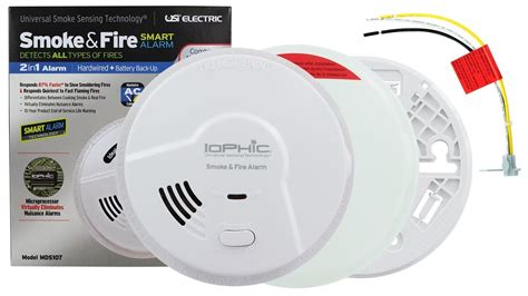 Usi Hardwired Ionization Smoke And Fire Alarm With Battery