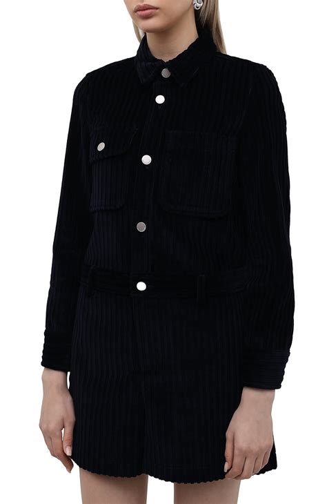 Женский темно-синий хлопковый комбинезон REDVALENTINO купить в интернет ...