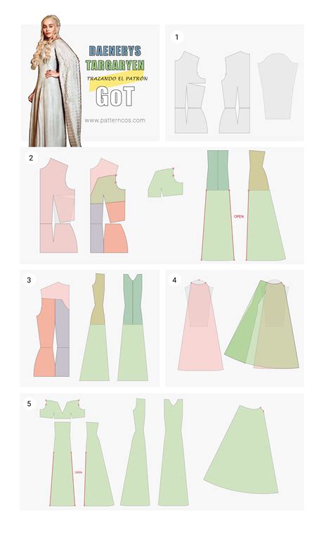 Daenerys Targaryen Cosplay Pattern Tutorial Game Of Thrones Cosplay