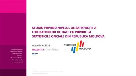 Rezultatele sondajului de opinie privind gradul de satisfacție al