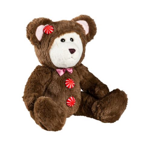 Plush Peppermint Bear Polyester Teddy Christmas 7Plsh01020, 1 Count - Kroger