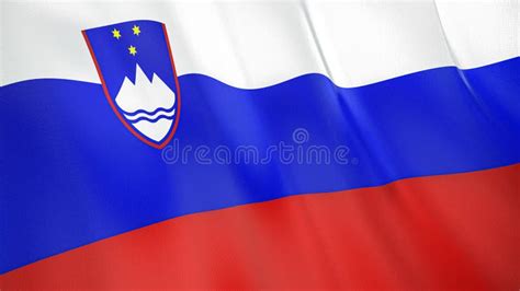 Vlag Van Slovenië Republiek Slovenië Vectorafbeelding Vector