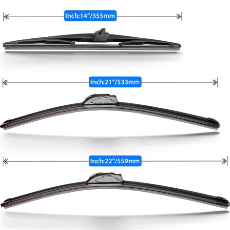 Snapklik Raintok Windshield Wiper Blade Set Replacement For