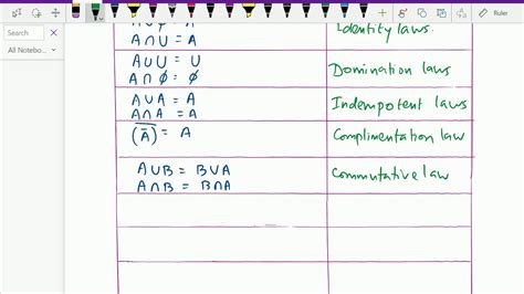 Discrete Mathematics Set Identities 20 Youtube