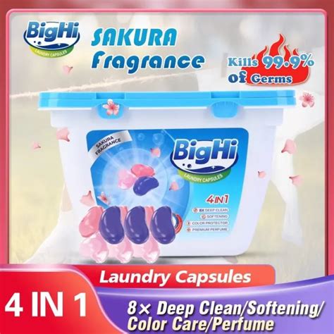 Home Care Is A Hot Seller Bighi Sakura Fragrance Liquid Laundry Detergent Washing Machine Beads