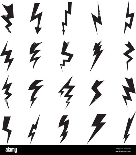 Thunderbolt Collection Lightning Electric Flash Voltage Electricity