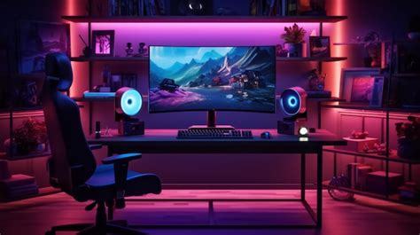 Premium AI Image | PC Desk Setup