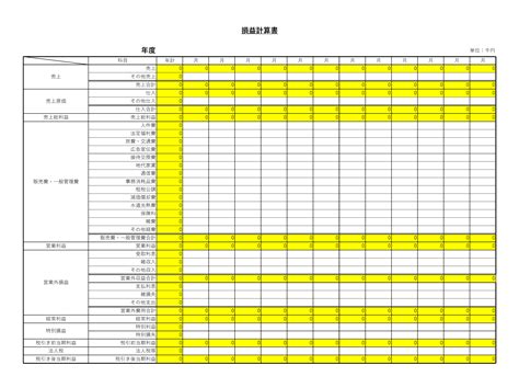 【税理士監修】損益計算書のテンプレート・ひな形（エクセル） 会計ソフト「マネーフォワード クラウド会計」