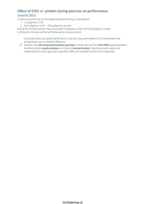 Nutrition for Optimal Athletic Performance | NUTR3000 - Nutrition