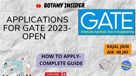 GATE 2023 Registration Procedure How To Apply For GATE 2023 I Gate