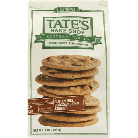 Tate's Bake Shop Cookies, Gluten Free, Chocolate Chip (7 oz) - Instacart