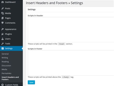 How To Add Header Footer Script Code In WordPress