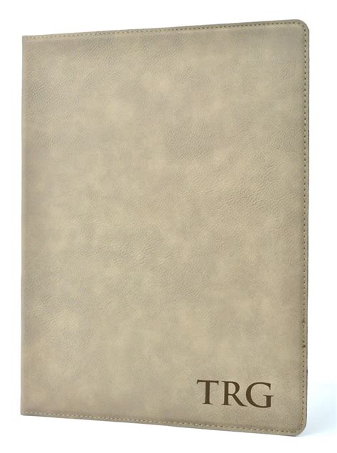 Personalized Leather Portfolio Notebook 8 Colors to Choose - Etsy