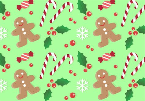 Christmas Pattern Wallpaperwrapping Papergingerbreadpatternillustrationclip Art 397240