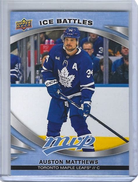 2023 24 Upper Deck MVP Ice Battles 53 Auston Matthews For Sale