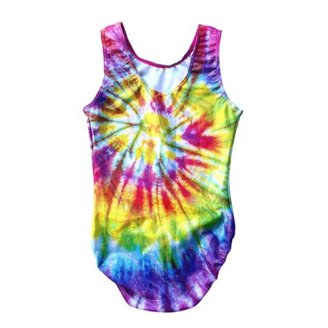 Holographic Tie Dye Burst Gymnastics Leotard Gymnasticshq