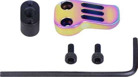 Guntec Ar Extended Mag Catch Paddle Release Rainbow Battlehawk