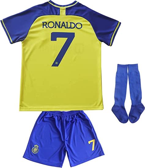 Equipaciones de fútbol para Niño Al Nassr FC Ronaldo 7 Primera 2022 23