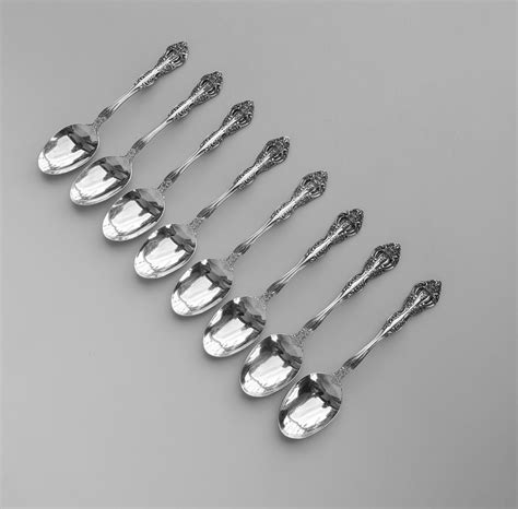 Oneida Stainless Michelangelo Heirloom Set Of 7 Teaspoons Glossy Finish