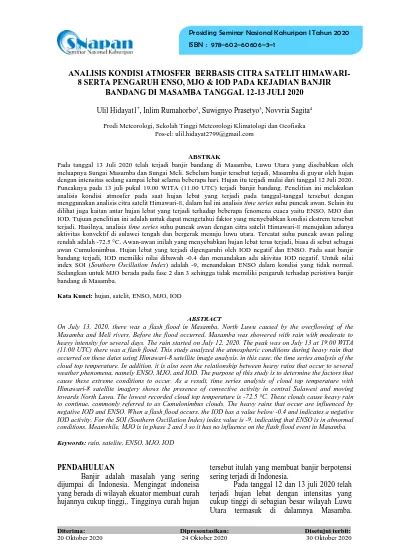 Prodi Meteorologi Sekolah Tinggi Meteorologi Klimatologi Dan Geofisika