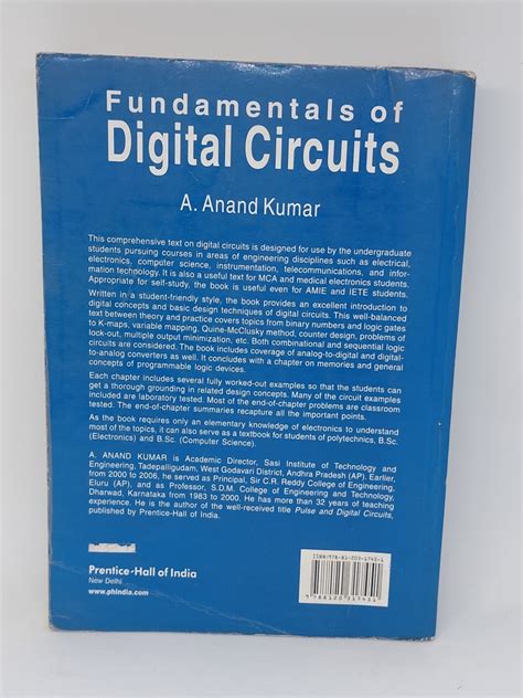 Fundamentals Of Digital Circuits By A Anand Kumar Naresh Old Books