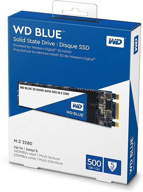 DISCO SOLIDO WD BLUE SATA II 3D NAND M 2 2280 500GB L E 560 530