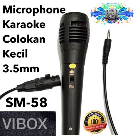 Jual Microphone Kabel Karaoke Colokan Kecil 35mm Dan Besar Mic