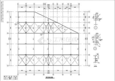 某地三联跨钢结构厂房设计施工图纸工业厂房土木在线