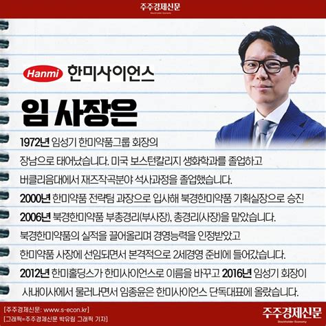 Ceo숏츠 경영권 분쟁 공식화 임종윤 한미사이언스 사장 주주경제신문