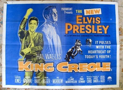 King Creole Elvis Presley British Quad Poster Fantastic Classic