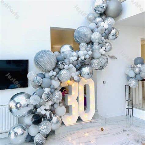 136pcs Matte Gray and Silver Balloon Garland Arch Kit Wedding - Etsy ...