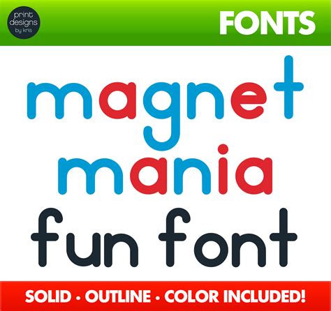 Alphabet Magnet Font • Ktd Magnet Mania Made By Teachers