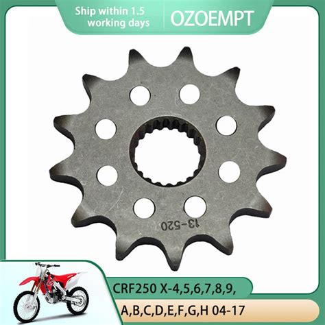 Ozoempt 520 14t Motorcycle Front Sprocket Apply To Crf250 X 4 5 6 7 8 9 