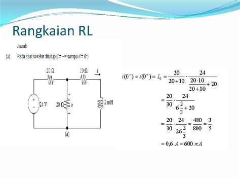 Rangkaian Listrik I Rangkaian Rl Dan Rc Tanpa