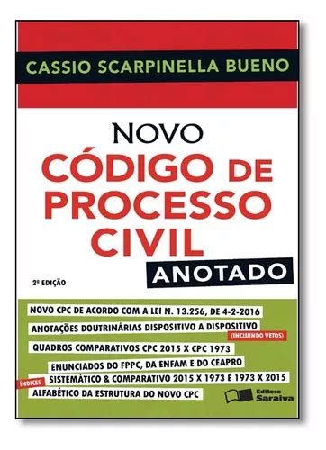 Livro Novo Codigo De Processo Civil Anotado Ed Frete Gr Tis