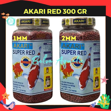 Jual Akari Super Red Gram Pakan Floating Ikan Koi Koki Gold Fish